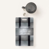 Badge Le métal a inspiré l'insigne des employés (Front with Retractable)