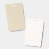 Badge Le modèle vide de do-it-yourself ajoutent votre (Avant & arrière)