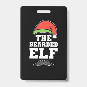 Badge Le Noël de l'elfe barbu