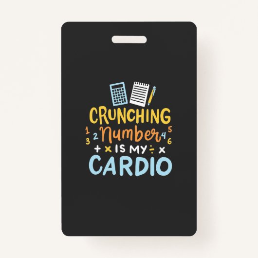 Badge Le Numéro D'Arrêt Comptable Est Mon Cardio (Devant)