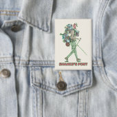 Badge Le poney de Shanks randonneur drôle marche (Insitu)