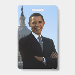 Badge Le président américain Barack Obama en tant que sé