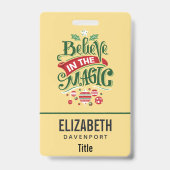 Badge Le Typographe du Magic Christmas (Arrière)