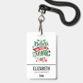 Badge Le Typographe du Magic Christmas (Avant avec lanière)