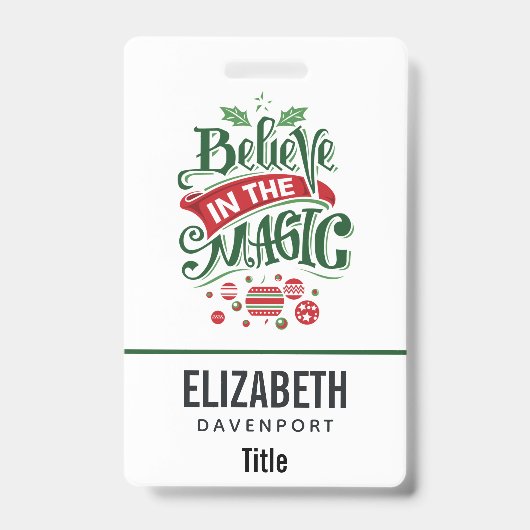 Badge Le Typographe du Magic Christmas (Avant)