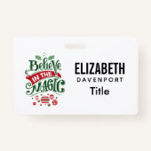 Badge Le Typographe du Magic Christmas (Dos)