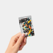 Badge Le visage humain dans le style abstrait (Manuel / portable)