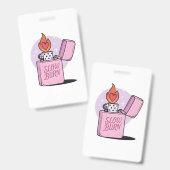 Badge Lecteur de combustion lente (Avant & arrière)