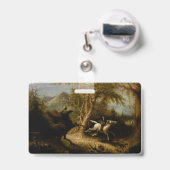 Badge Légende du cavalier sans tête fantôme d'Halloween (Arrière avec rétractable)