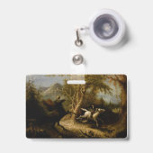 Badge Légende du cavalier sans tête fantôme d'Halloween (Avant avec rétractable)