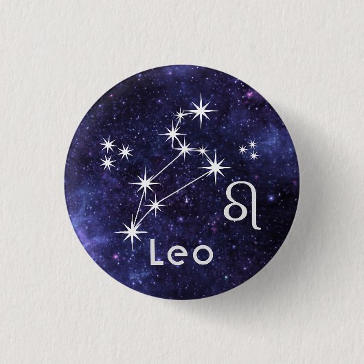 Badge Leo, Badge Zodiac Horoscope (Devant)