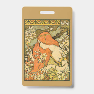 Badge L'Ermitage Femme française nouveau dans un champ d