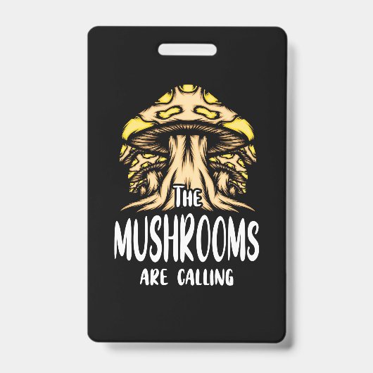 Badge Les champignons appellent (Avant)