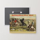 Badge Les Chevaux de l'Ouest sauvage de Buffalo Bill (Recto/Verso)