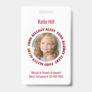 Badge Les enfants ont personnalisé l'alerte Médicale