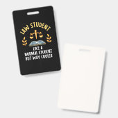 Badge Les étudiants en droit sont plus cool (Avant & arrière)