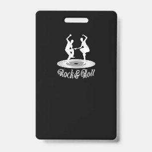 Badge Les gens dansent Rock and roll