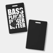 Badge Les joueurs de basse mieux doigts (Avant & arrière)