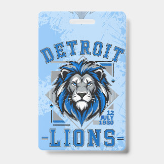 Badge Les Lions de Detroit de football