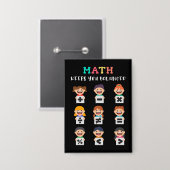 Badge Les maths vous gardent en équilibre (Recto/Verso)