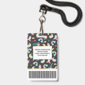 Badge Les Stars de la Florale (Dos avec cordon)