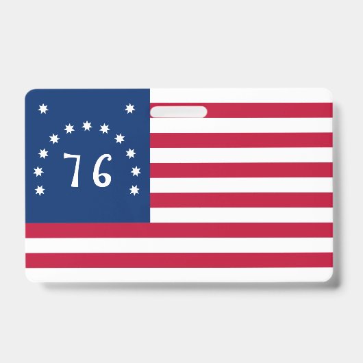 Badge L'Étendard de Bennington : le 76 drapeau de batail (Avant)