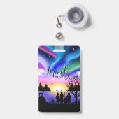 Badge L'étreinte de la nature (Avant avec rétractable)