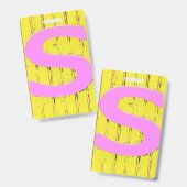 Badge Lettre s (Avant & arrière)