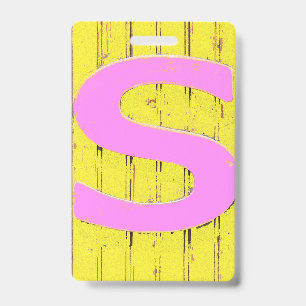 Badge Lettre s