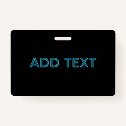 Badge Lettres éditées modifiables avec ombre portée (Devant)