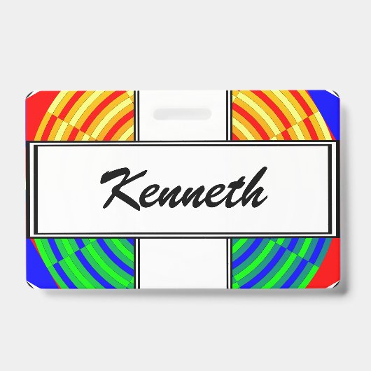 Badge Lever du soleil numérique par Kenneth Yoncich (Avant)