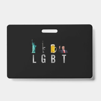 Badge LGBT - Armes de la liberté Bière Trump 6