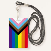Badge Lgbtq inclusivement rainbow diversity gay pride fl (Derrière avec lanière)