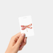 Badge libellule de fleurs avec sakura de bijoux (Manuel / portable)