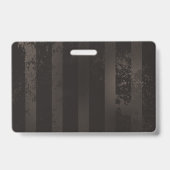 Badge Libellules Steampunk sur fond rayé marron (Arrière)