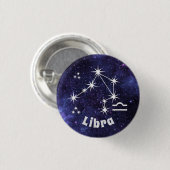 Badge Libra, Badge Horoscope Zodiac (Devant & derrière)