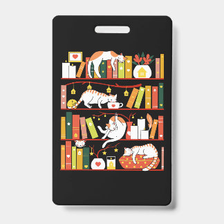 Badge Library cats autumn colour version