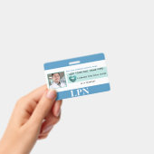 Badge Licence LPN horizontale Infirmière pratique, ID ph (Manuel / portable)