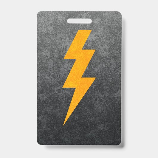 Badge Lightning Bolt in Concrete (Avant)