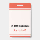 Badge Lignes Série Rouge (Arrière)