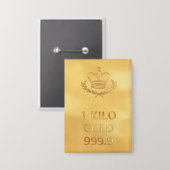 Badge Lingot d'or (Recto/Verso)