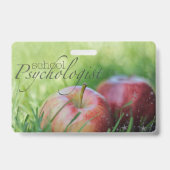 Badge L'insigne du psychologue nommé fait sur commande (Dos)