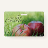 Badge L'insigne du psychologue nommé fait sur commande (Dos)