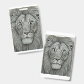Badge Lion Majestueux (Avant & arrière)