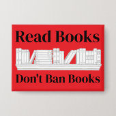 Badge Lisez des livres, n'interdisez pas les livres (Recto)