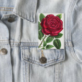 Badge Lithographie de rose antique, François-Frédéric Gr (Insitu)