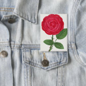 Badge Lithographie de rose antique, François-Frédéric Gr (Insitu)