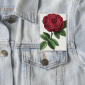 Badge Lithographie de rose antique, François-Frédéric Gr (Insitu)