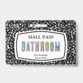 Badge livre de composition salle de bain col lanyard (Arrière)