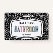 Badge livre de composition salle de bain col lanyard (Devant)